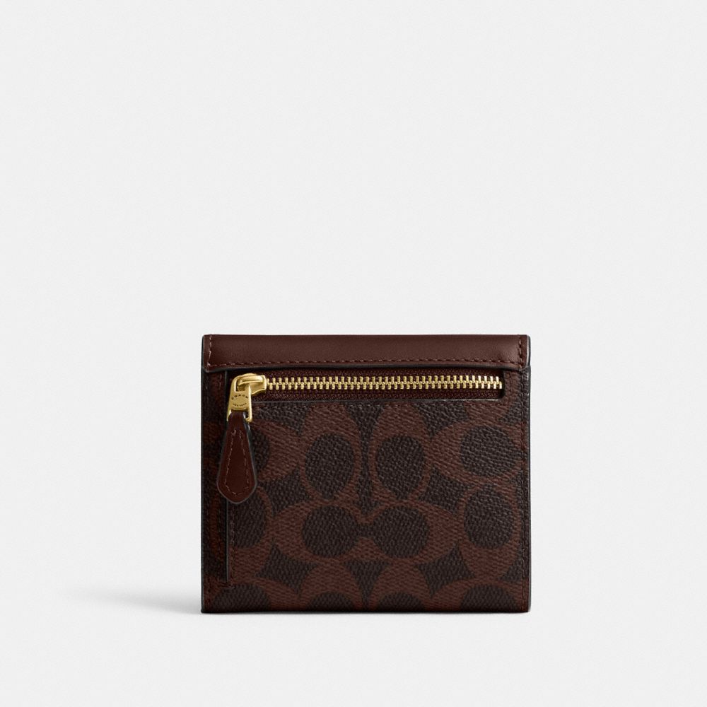 Coach Mila Small Flap Wallet In Signature Canvas — фото 2