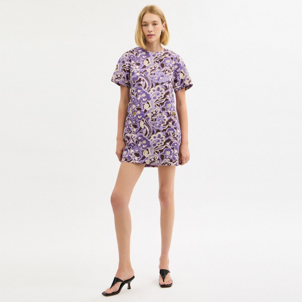 COACH®,Canvas T Shirt Dress In Regenerative Cotton,,Scale View