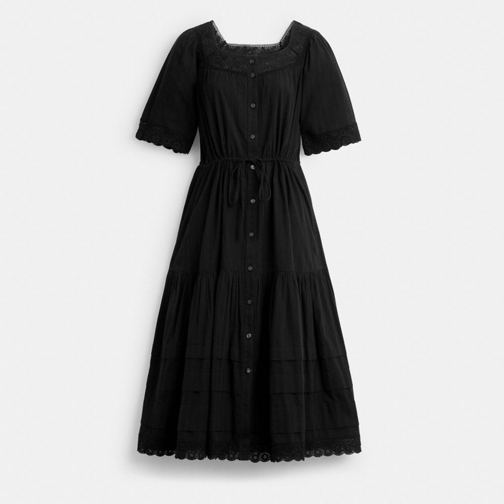 Coach Crochet Trim Dress