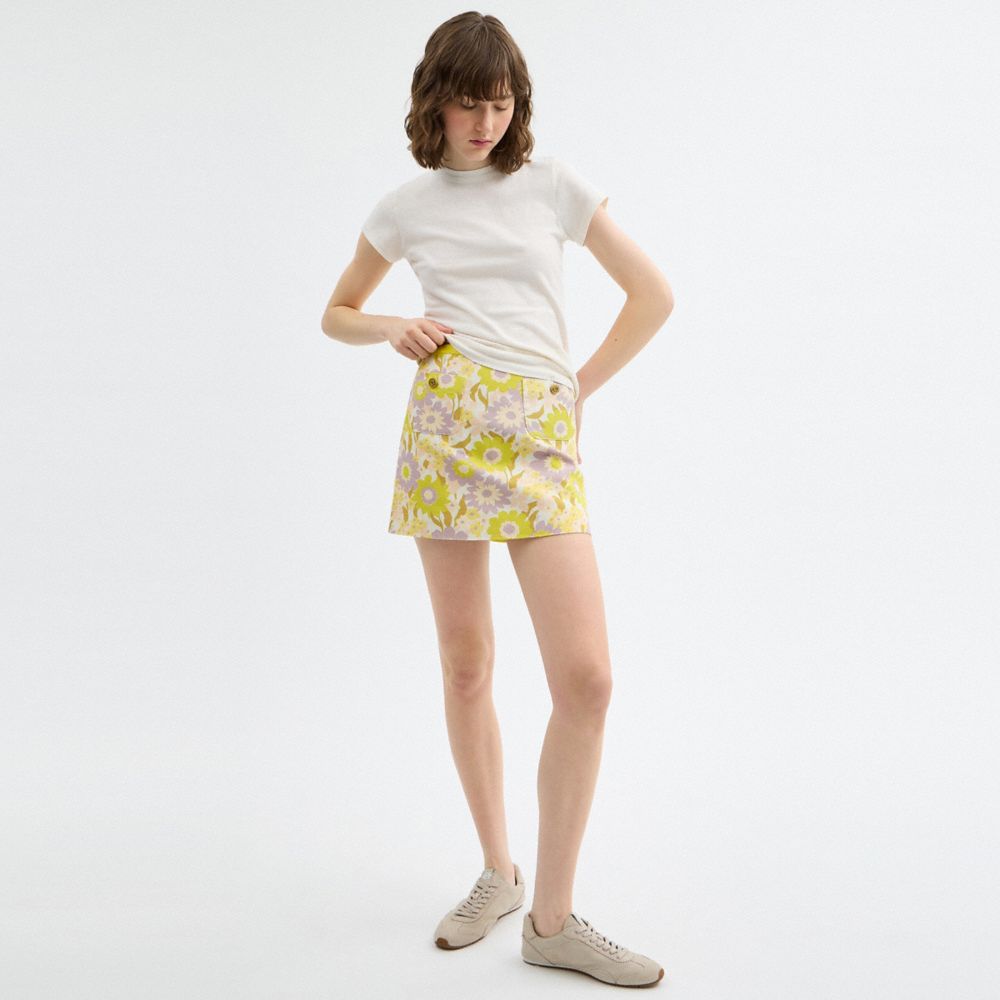 Coach Minirock Aus Canvas Aus Regenerativer Baumwolle