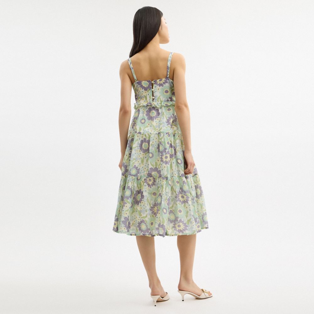 COACH®,Cotton Voile Maxi Dress,,Scale View