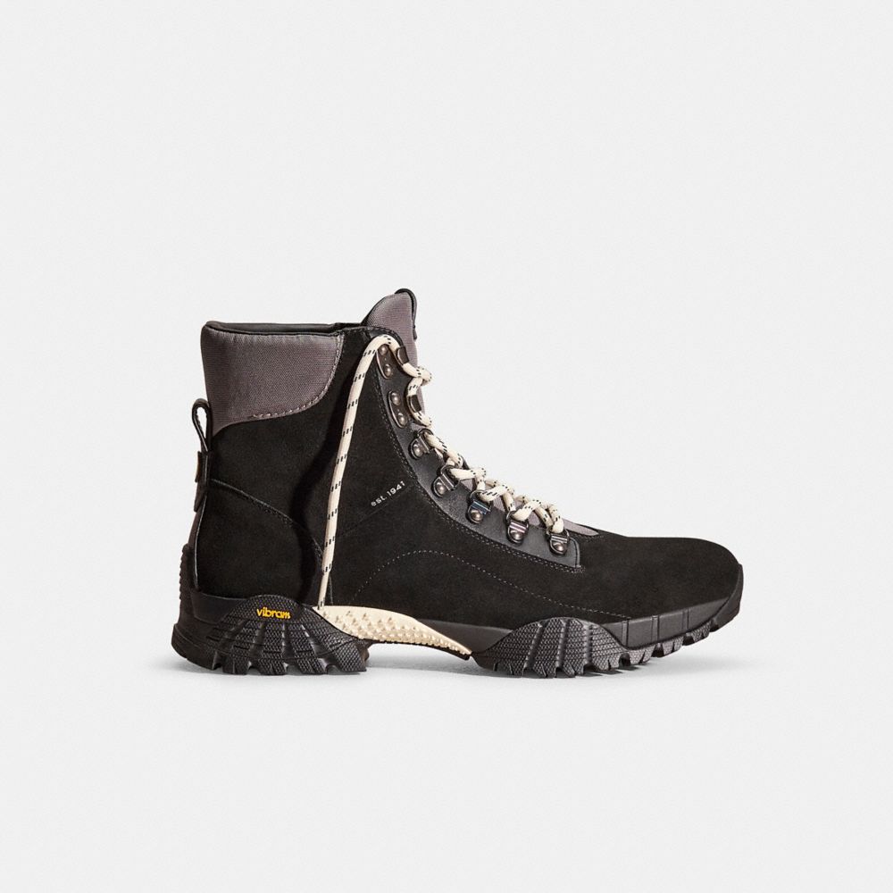 Black Restored Hybrid Coach City Hiker Boot