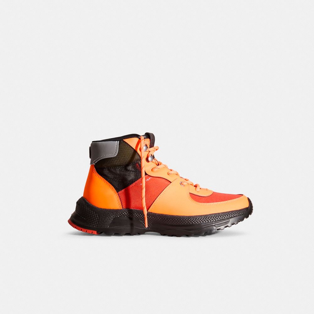 Coach Restored C250 Hiker Boot In Fluo Orange