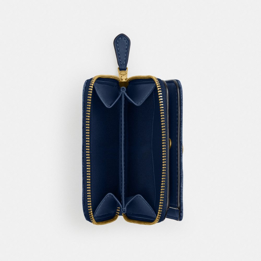 COACH®,Essential Billfold Wallet,Navy,Interior View