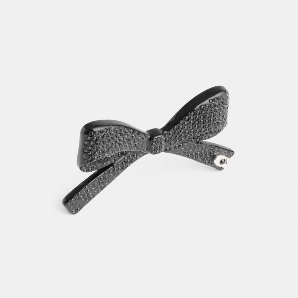 COACH®,Pavé Bow Barrette,,Alternate View