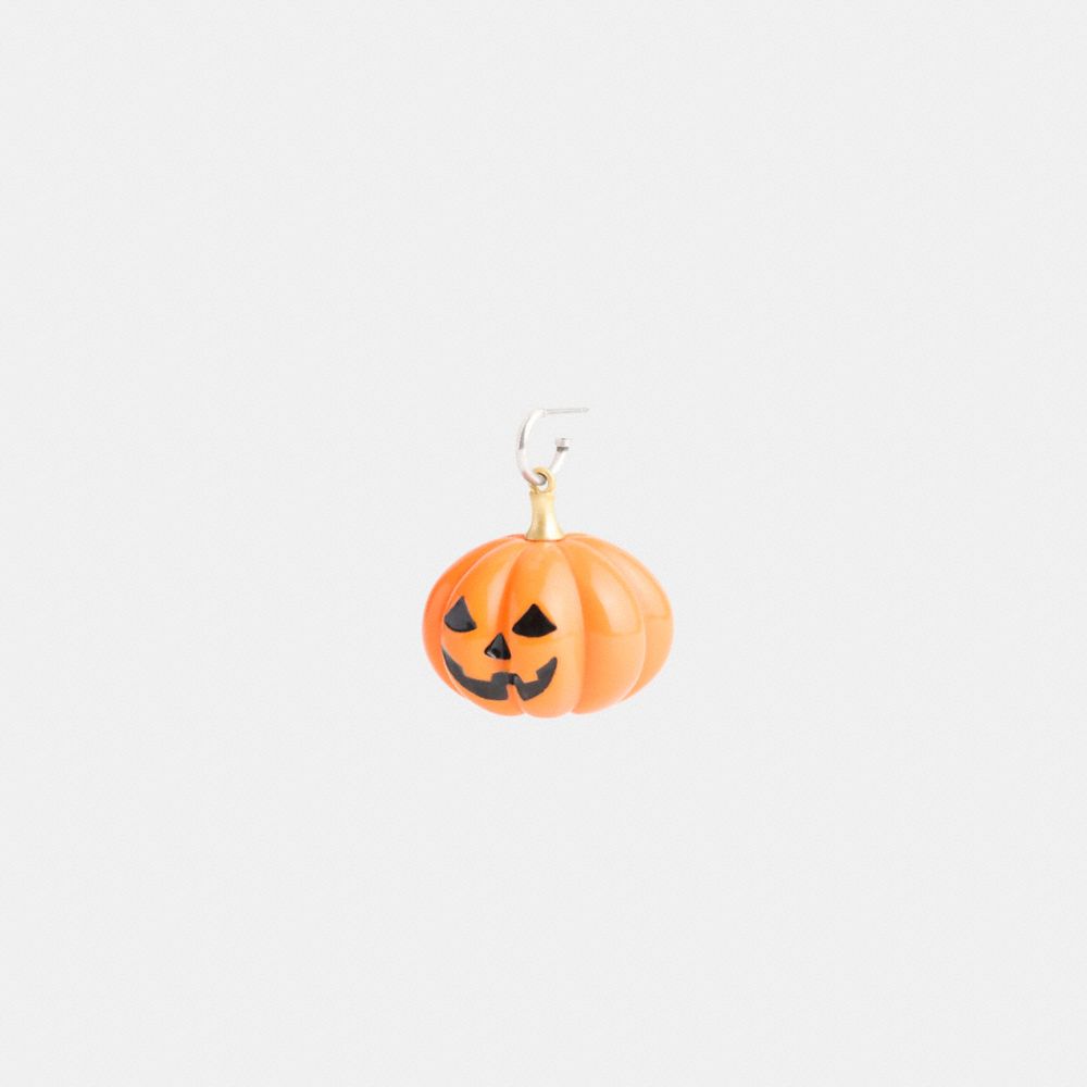 COACH®,Pumpkin Earring,Orange,Inside View,Top View