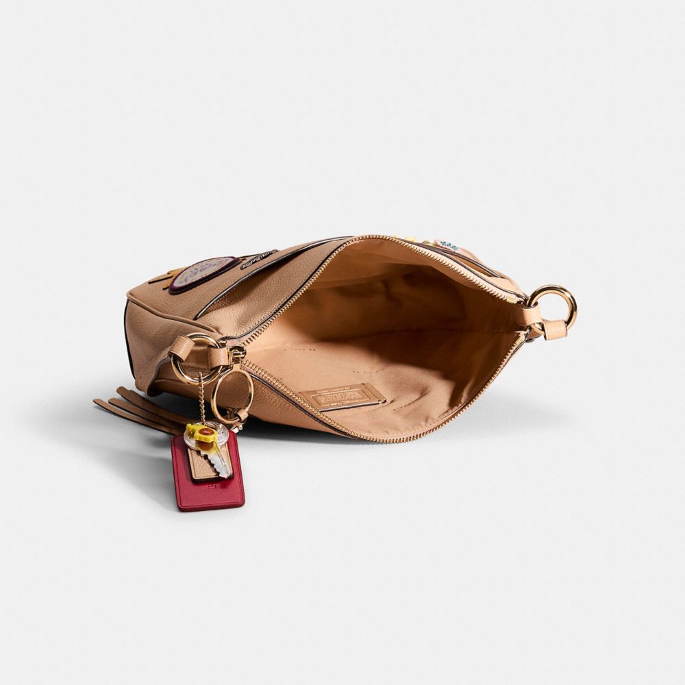 COACH®,Upcrafted Chaise Crossbody Bag,,Inside View,Top View