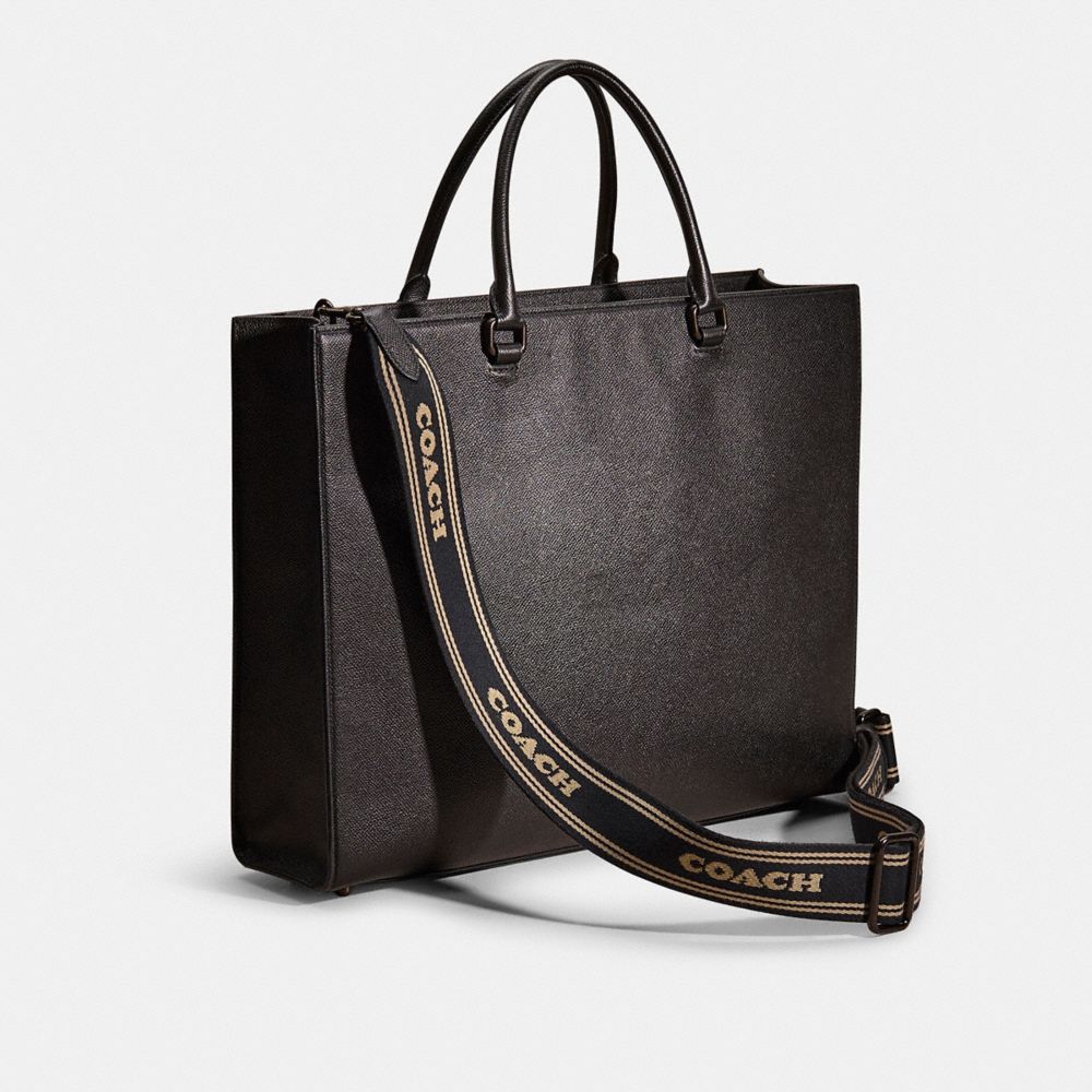 COACH®,Upcrafted Tote Bag 40 With Signature Canvas,,Angle View