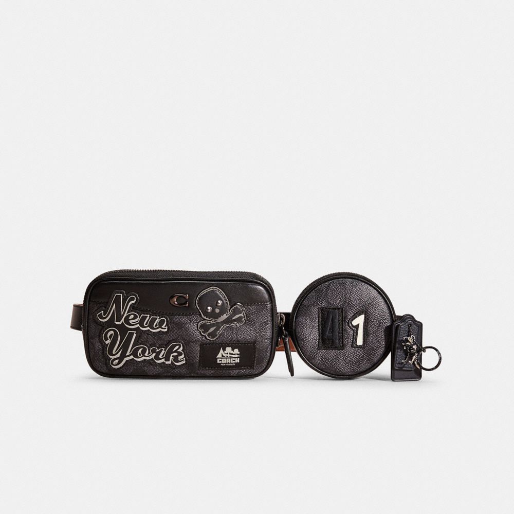 Coach Upcrafted Multi Pouch Belt Bag In Signature Canvas