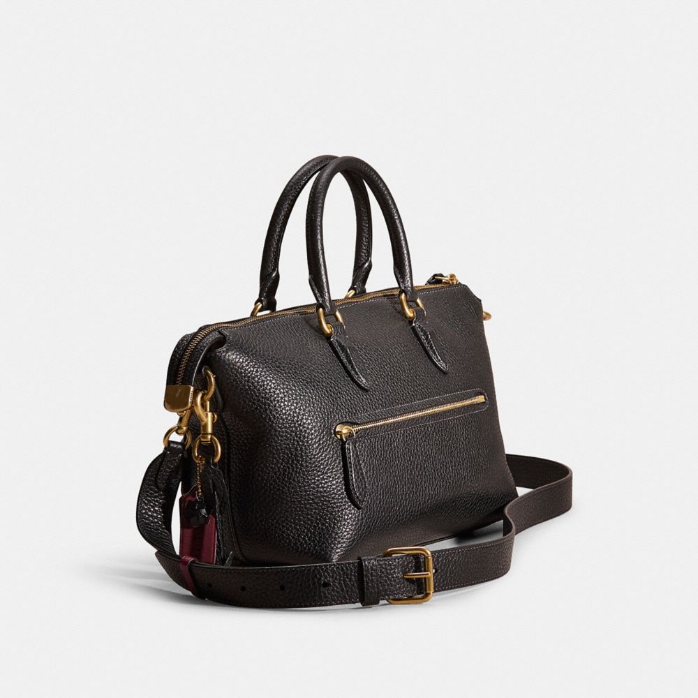 COACH®,Upcrafted Cara Satchel Bag,,Angle View