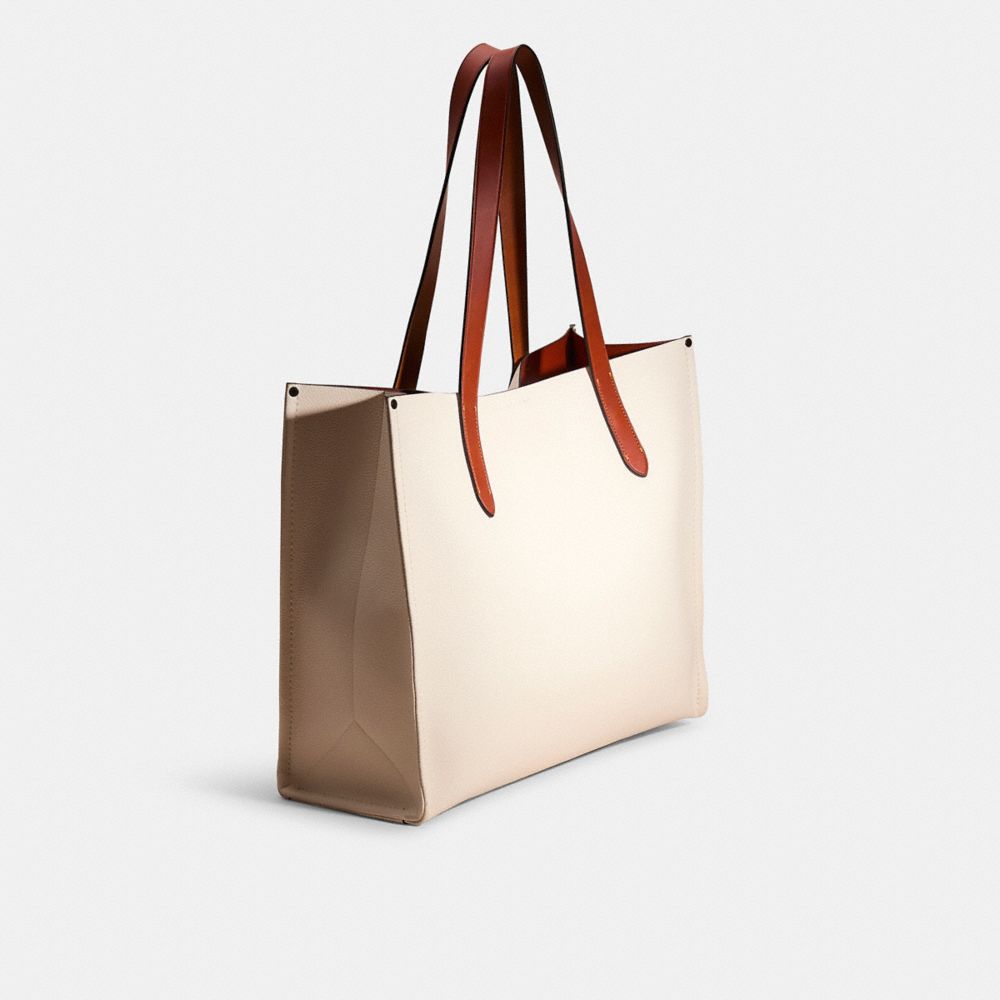 COACH®,Upcrafted Relay Tote Bag With Coach Graphic,,Angle View