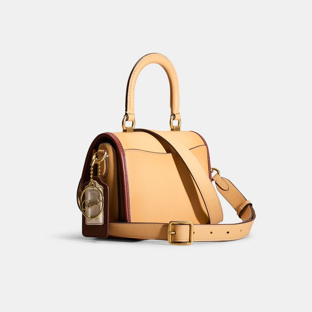 COACH®,Upcrafted Rogue Top Handle Bag,,Angle View