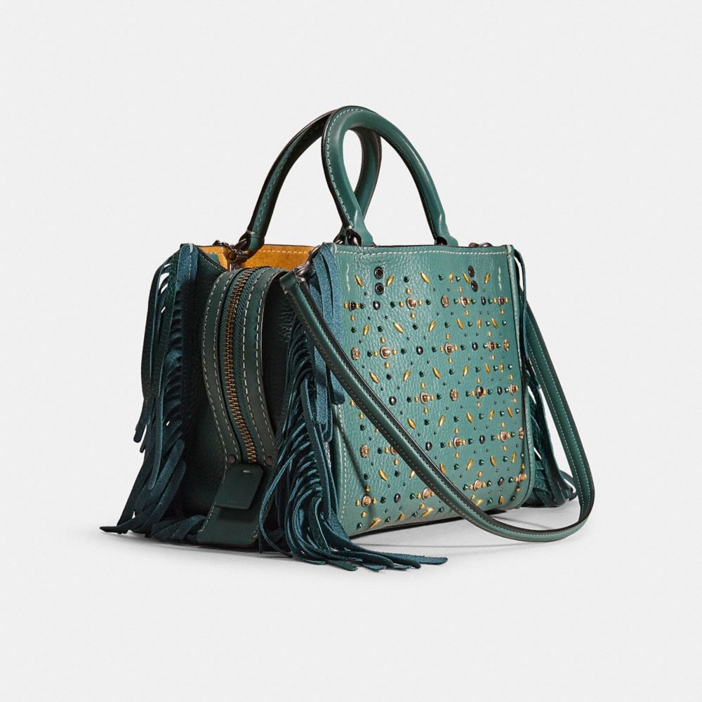 COACH®,Upcrafted Rogue Bag 25 With Prairie Rivets,,Angle View
