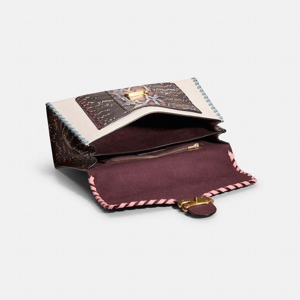 COACH®,Upcrafted Tabby Top Handle In Colorblock Snakeskin,,Inside View,Top View