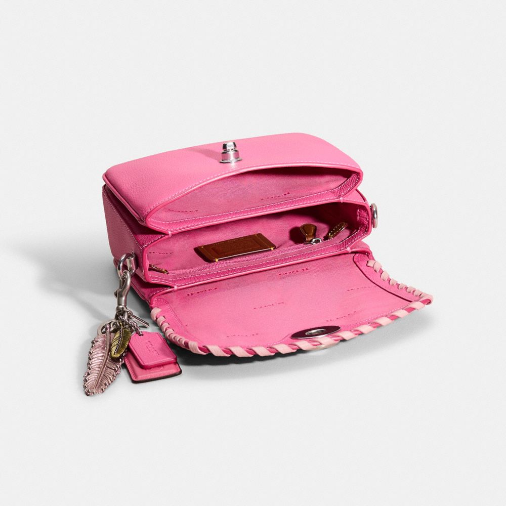 COACH®,Upcrafted Cassie Crossbody Bag 19 With Heart Strap,,Inside View,Top View