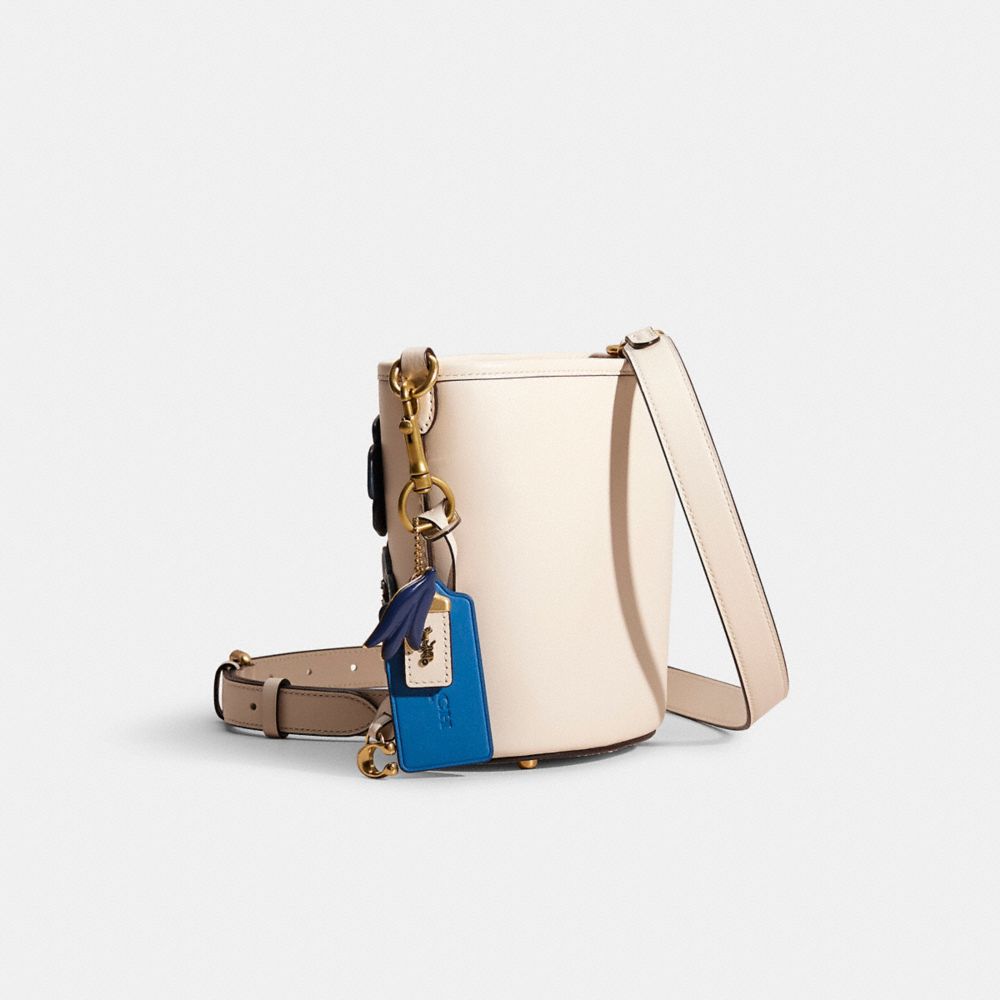 COACH®,Upcrafted Dakota Bucket Bag 16,,Angle View