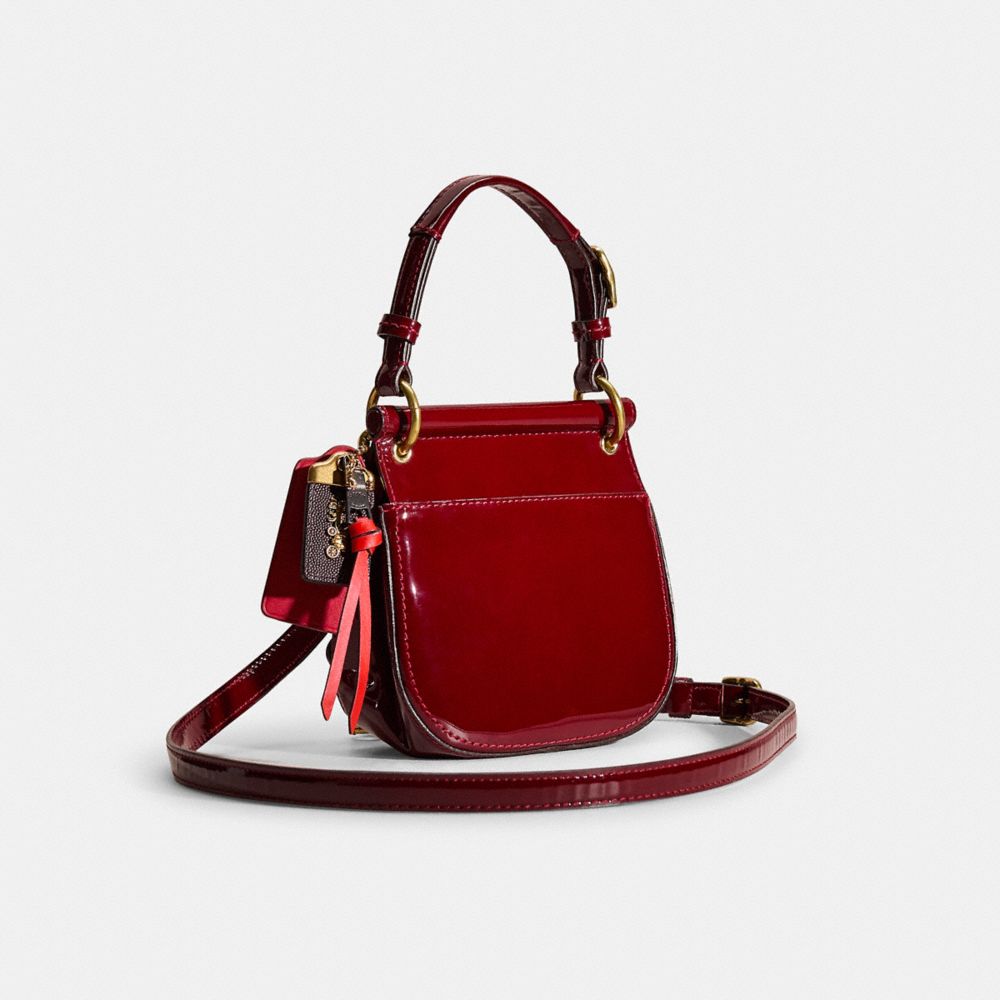 COACH®,Upcrafted Patent Mini Willis Bag,,Angle View