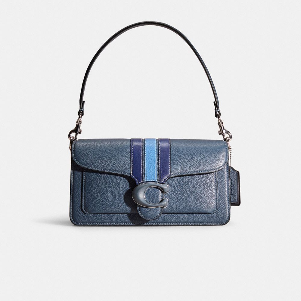 Coach Upcrafted Tabby Shoulder Bag 26 In Silver/denim