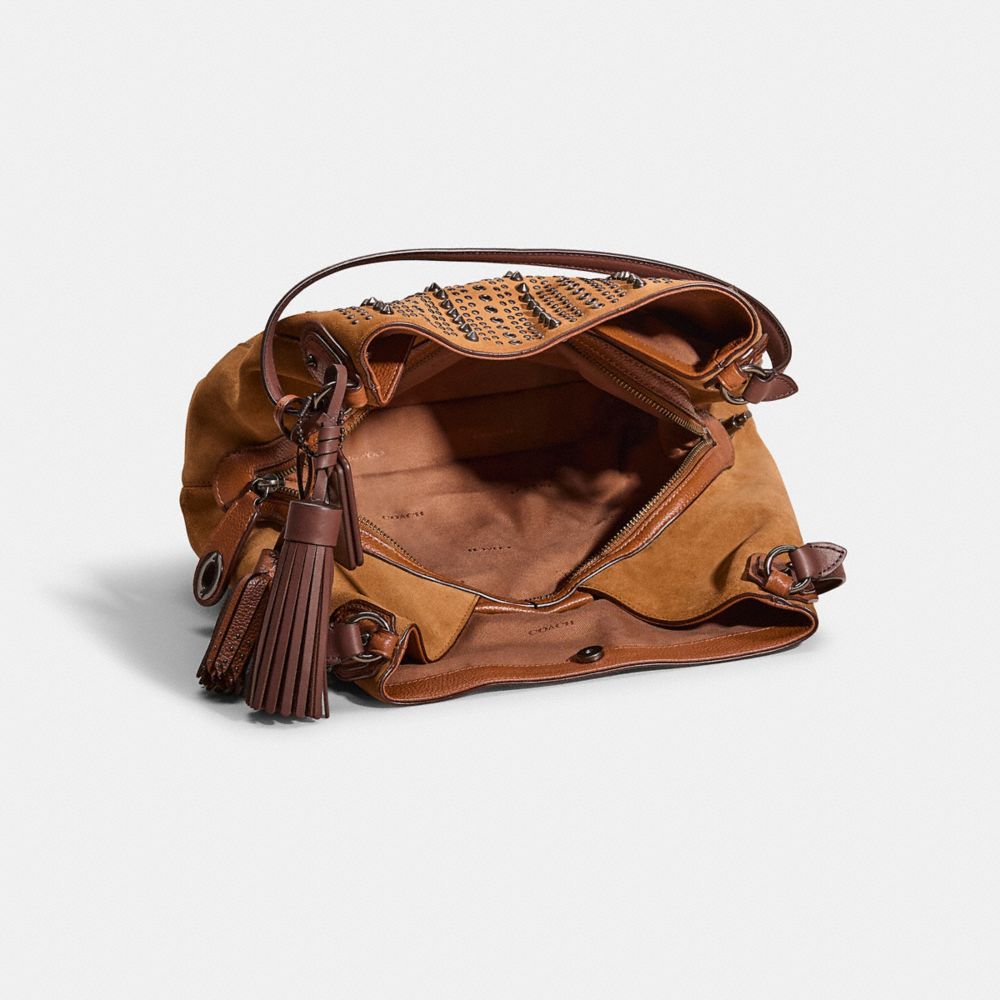 COACH®,Upcrafted Edie Shoulder Bag 31 With Grommets,,Inside View,Top View