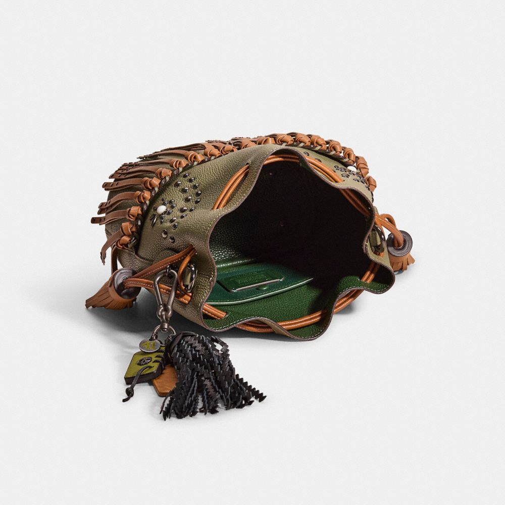 COACH®,Étain/Fougère clair,Inside View,Top View