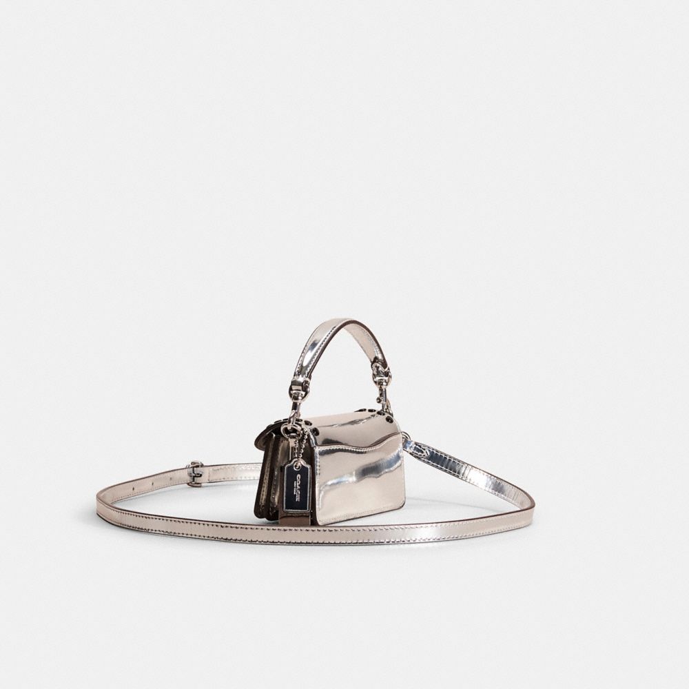 COACH®,Upcrafted Tabby Bag 12 In Metallic,,Angle View