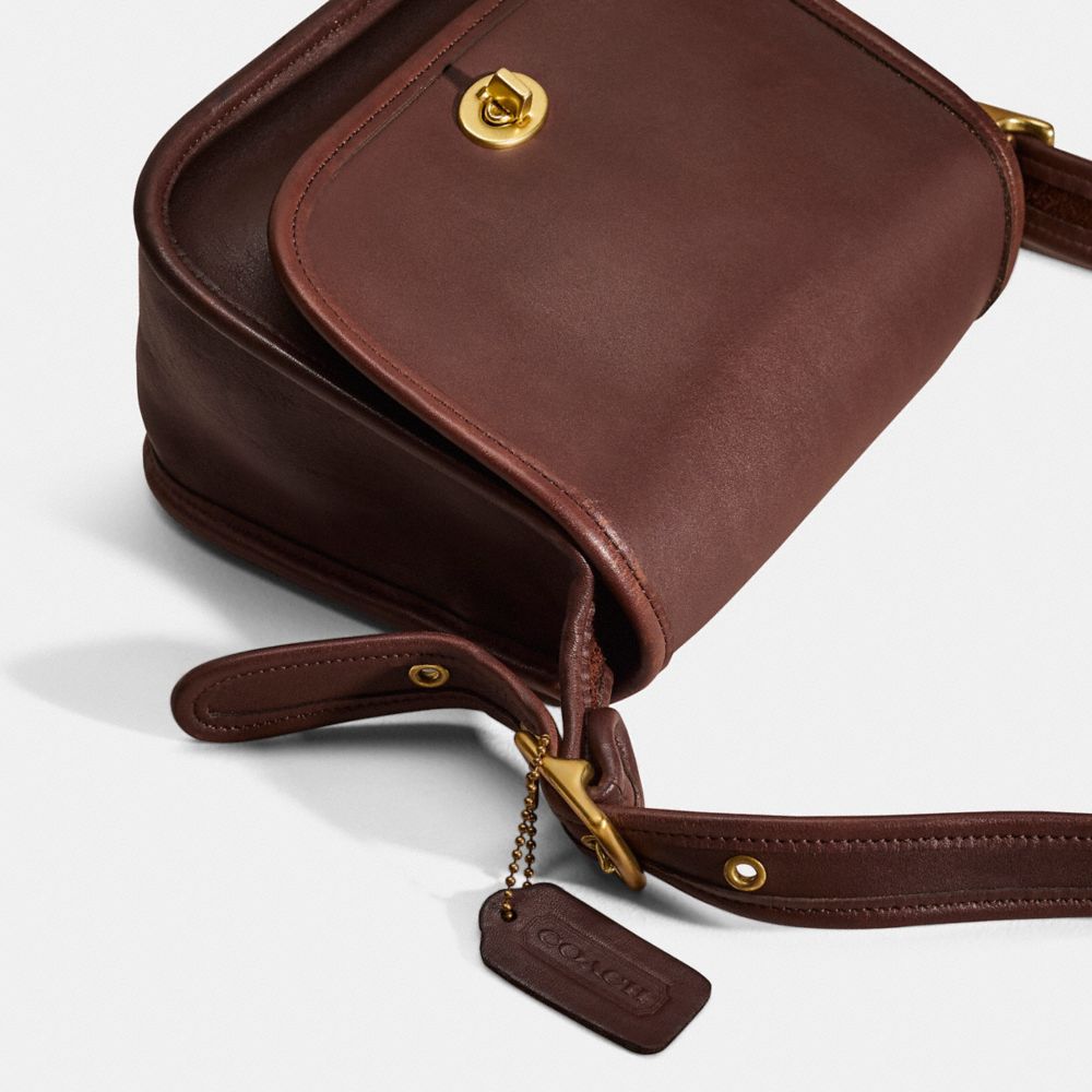 COACH®,Vintage Legacy Small Flap Bag,Brown,Closer View