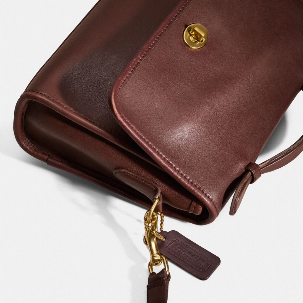COACH®,Vintage Court Bag,Brown,Closer View