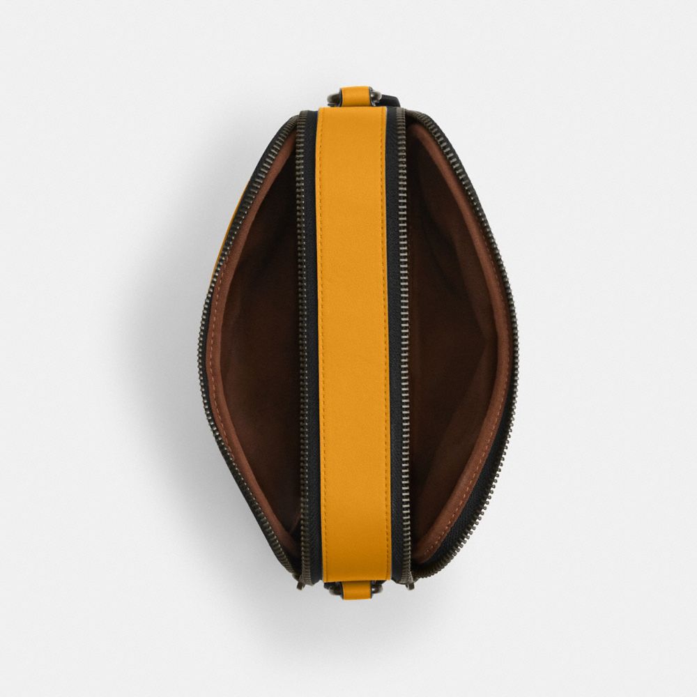 COACH®,Graham Crossbody Bag In Colorblock Signature Canvas,Multi Color,Inside View,Top View