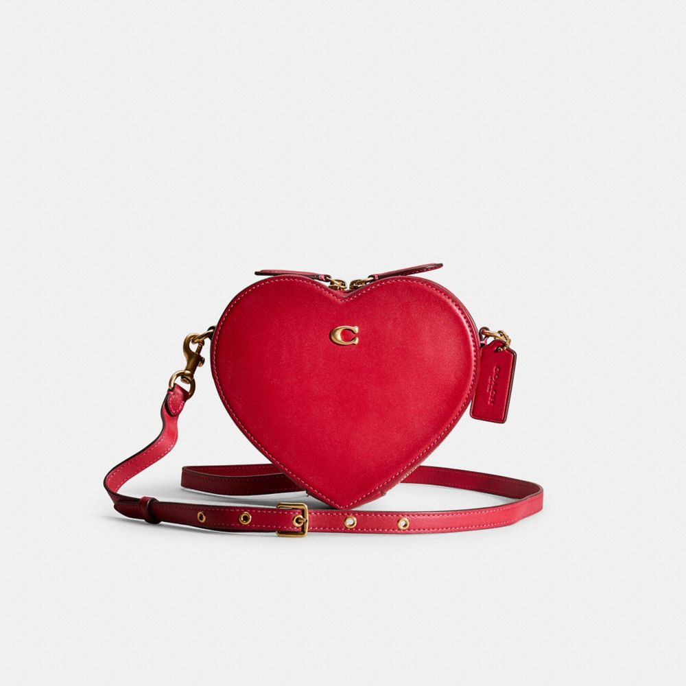 Coach outlet Red heart bag