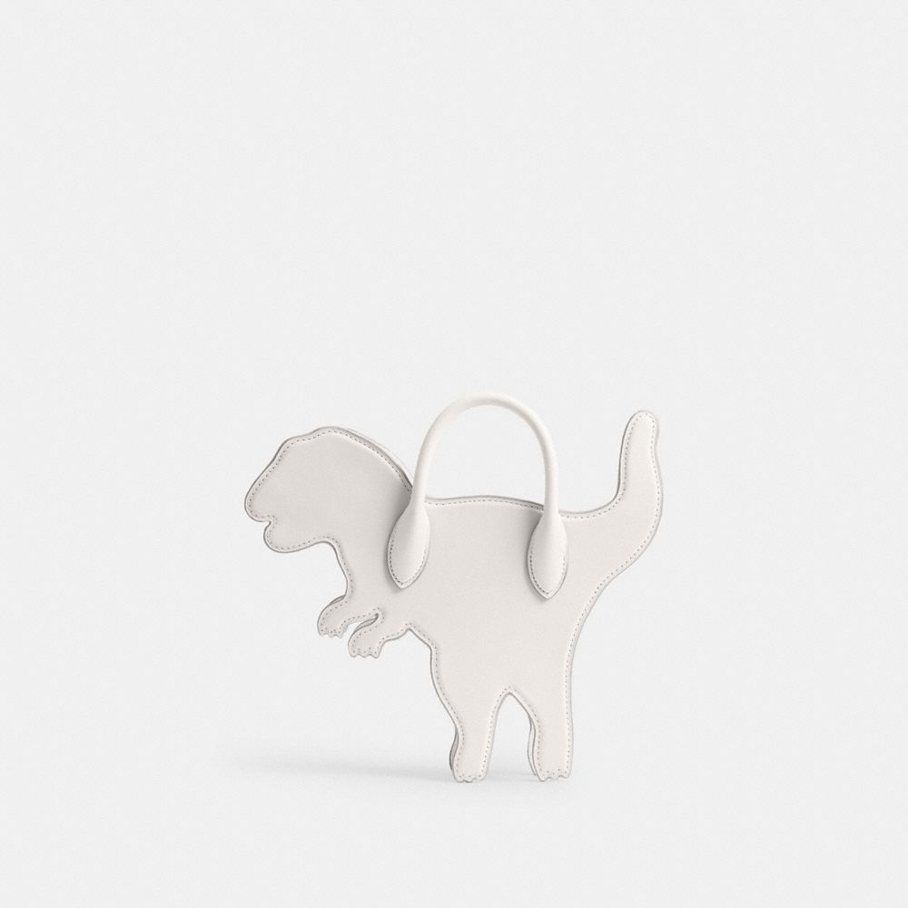 Shop Coach Rexy Bag In Regenerative Leather In Silver/chalk