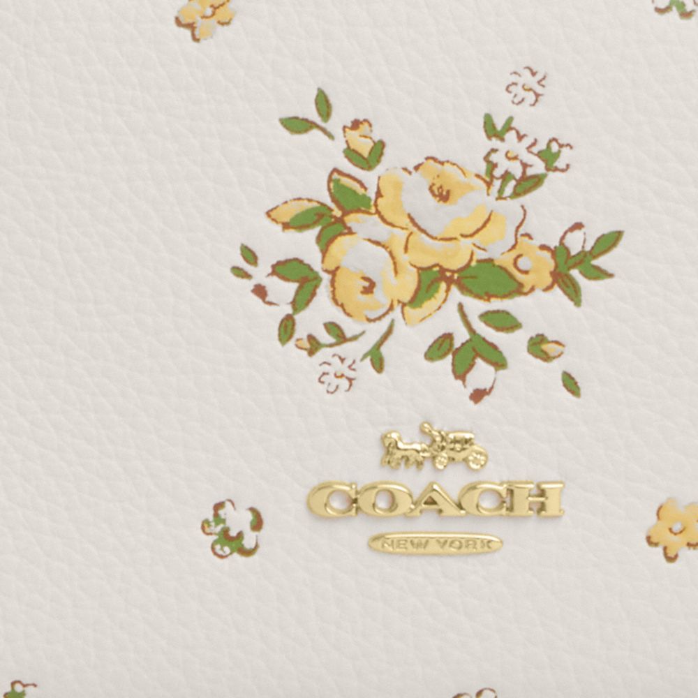 COACH®,Double Zip Wallet With Floral Print,