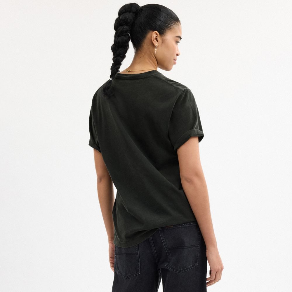 COACH®,Signature Skeleton Rexy T Shirt,Black,Scale View