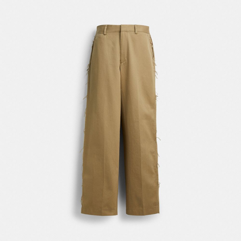 COACH®,Chino Pants,Brown,Front View