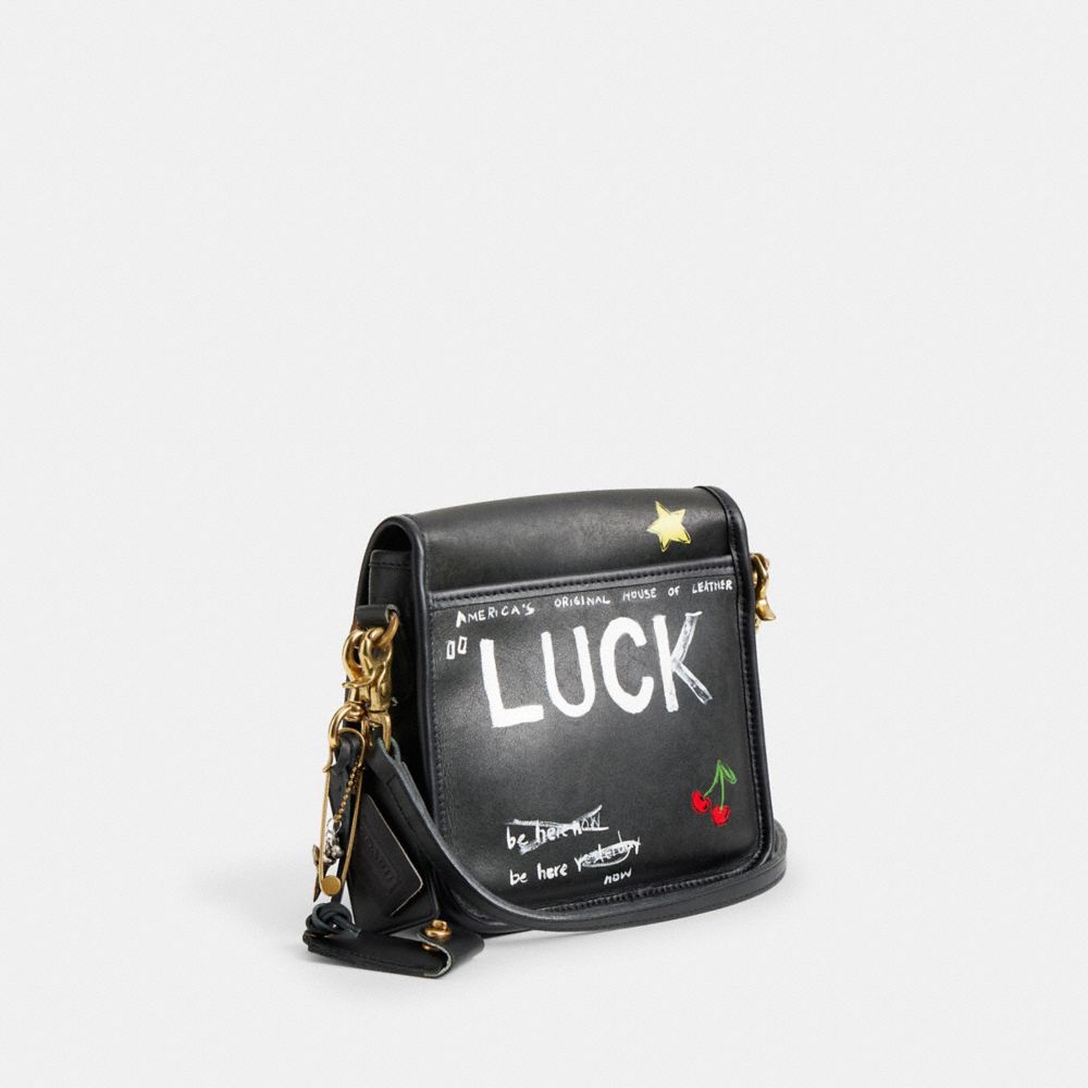 COACH®,Upcrafted Vintage Companion Flap Bag,,Angle View