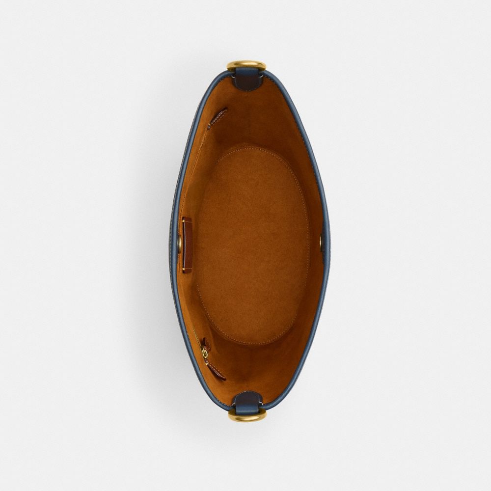 COACH®,Upcrafted Dakota Bucket Bag,,Inside View,Top View