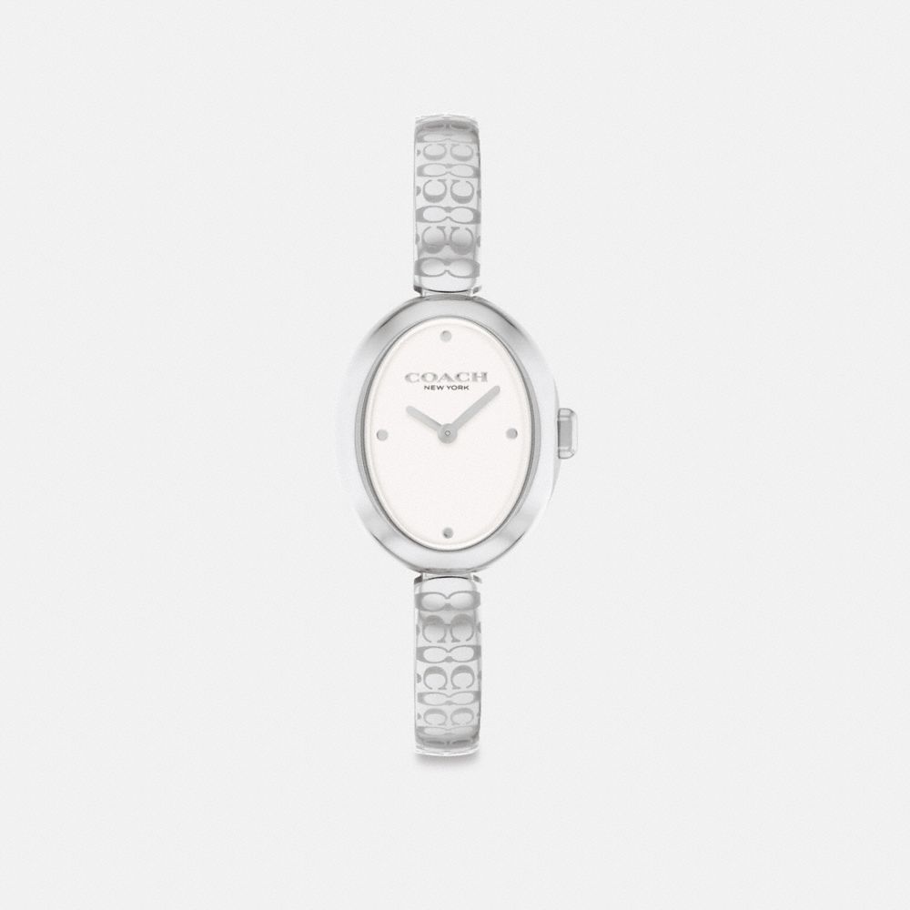 COACH®,MONTRE SAMMY, 22,5 MM,Acier inoxydable,Front View