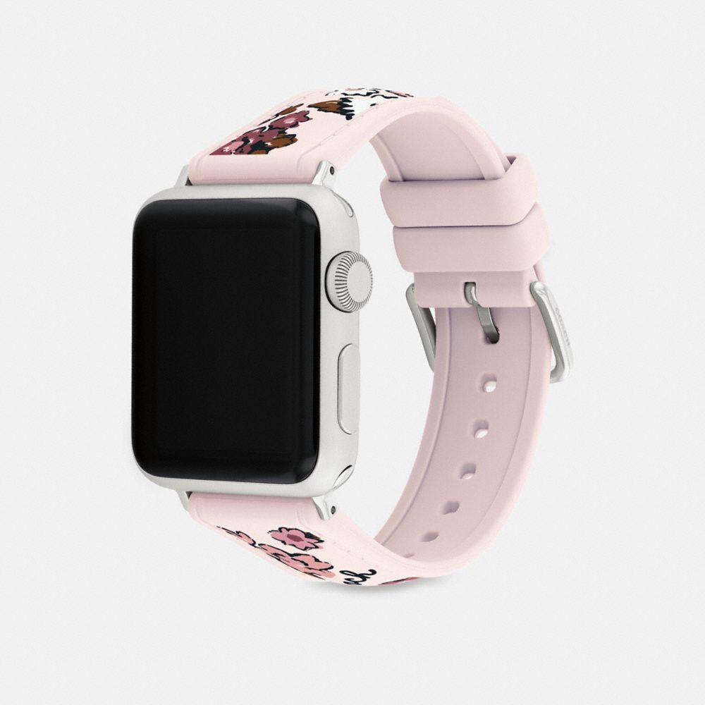COACH®,BRACELET POUR APPLE WATCH®, 38 MM, 40 MM et 41 MM,Rose,Angle View