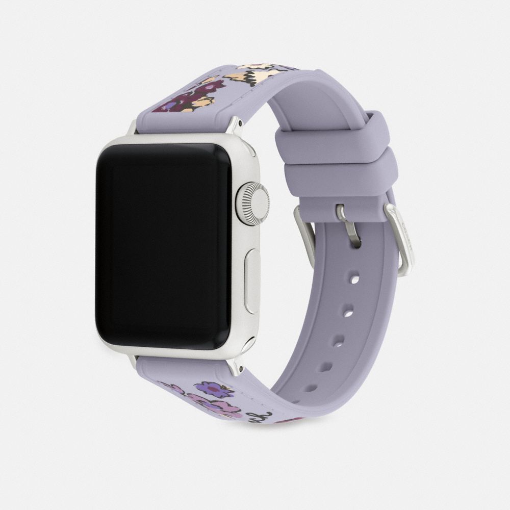 COACH®,Apple Watch® Strap, 38 Mm, 40 Mm And 41 Mm,Lavender,Angle View