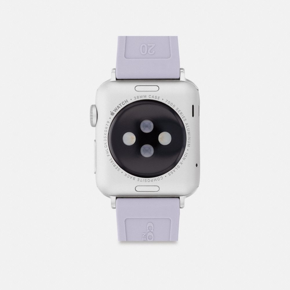 COACH®,Apple Watch® Strap, 38 Mm, 40 Mm And 41 Mm,Lavender,Back View
