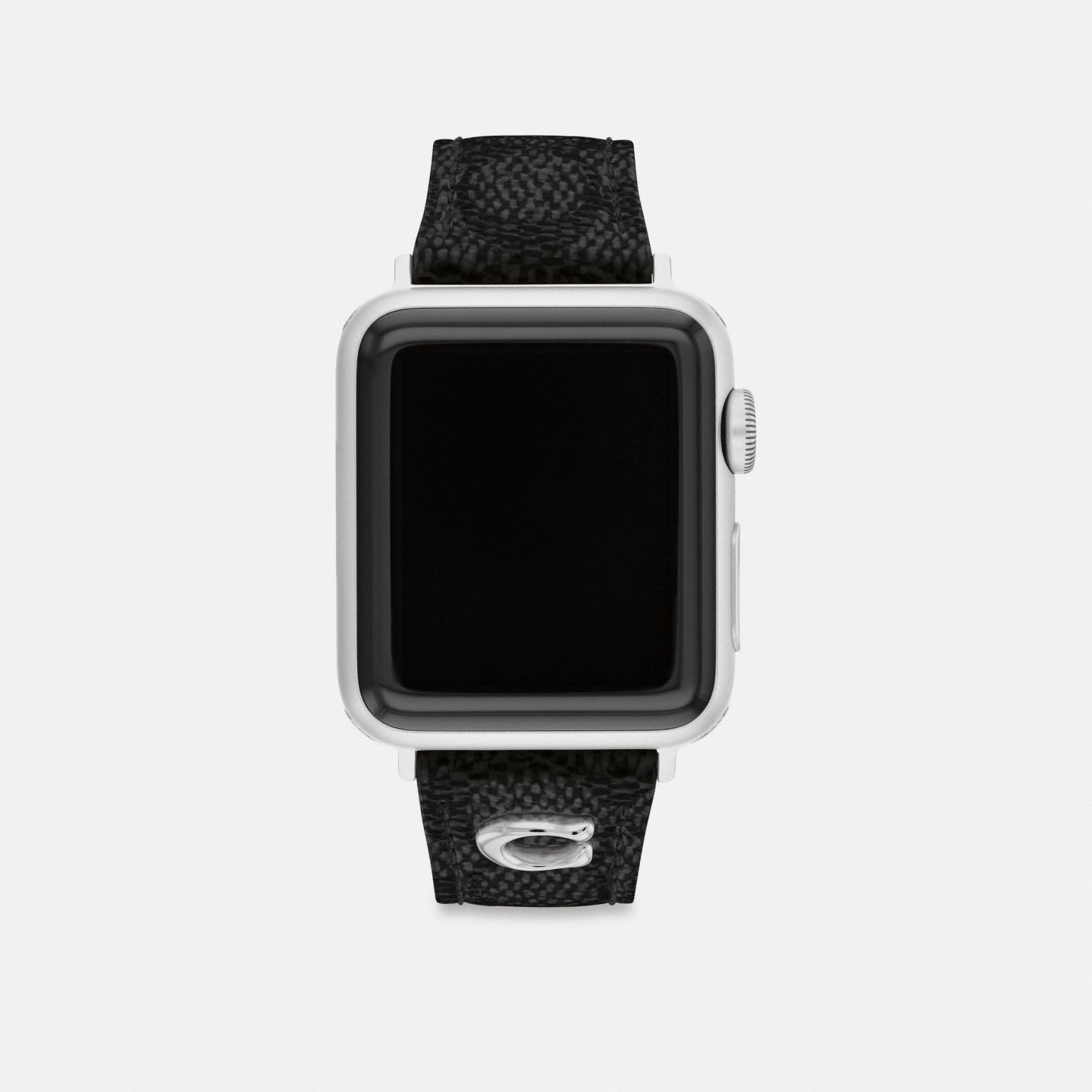 Ремешок для часов Coach Apple Watch, 38, 40 и 41 мм, цвет: Чёрный — фото 1