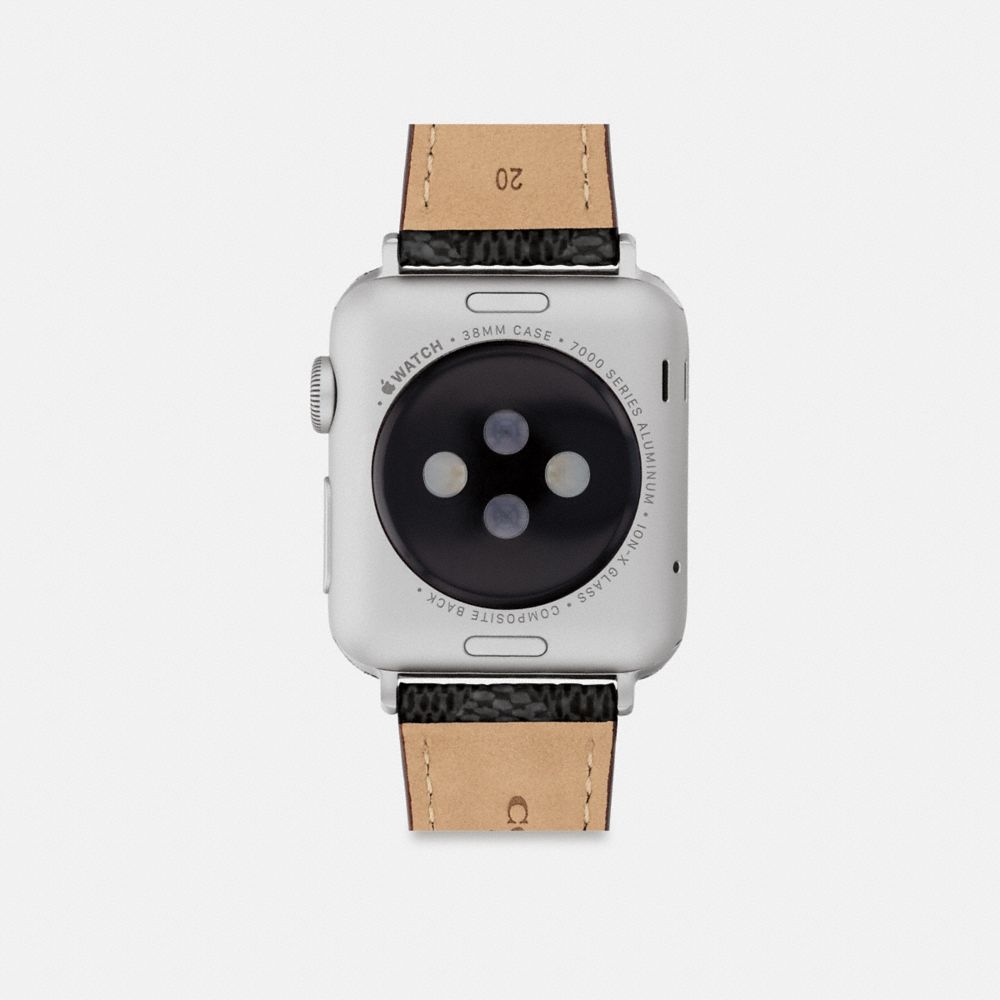 COACH®,Apple Watch® Strap, 38 Mm, 40 Mm And 41 Mm,Black,Back View