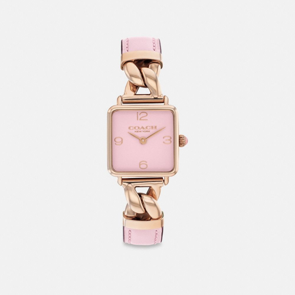 Coach Cass Watch, 22mm In Pink