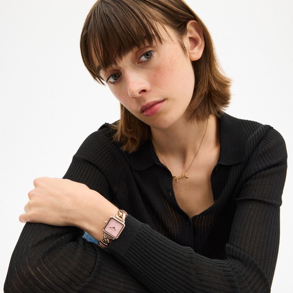 Coach Cass Watch, 22mm In Pink