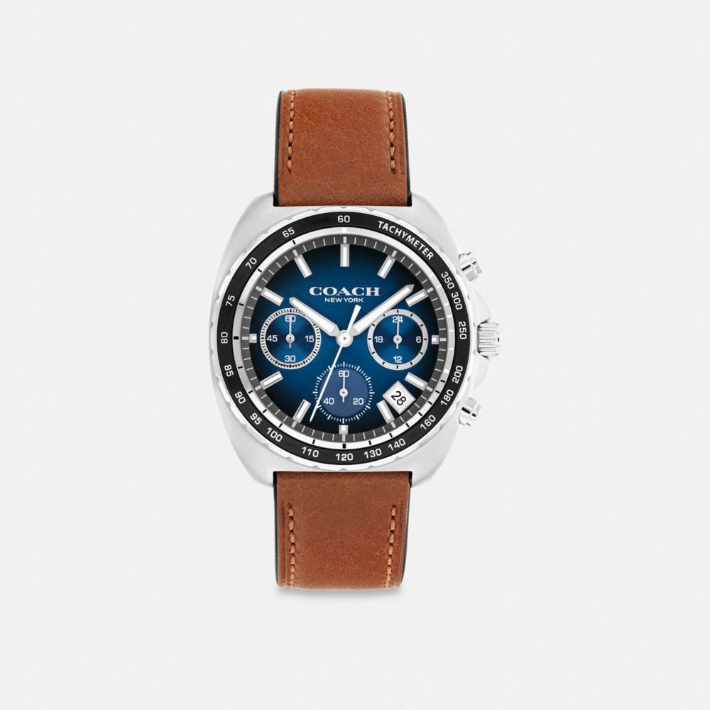 Coach Charter Chronograph Watch, 39mm In Brown
