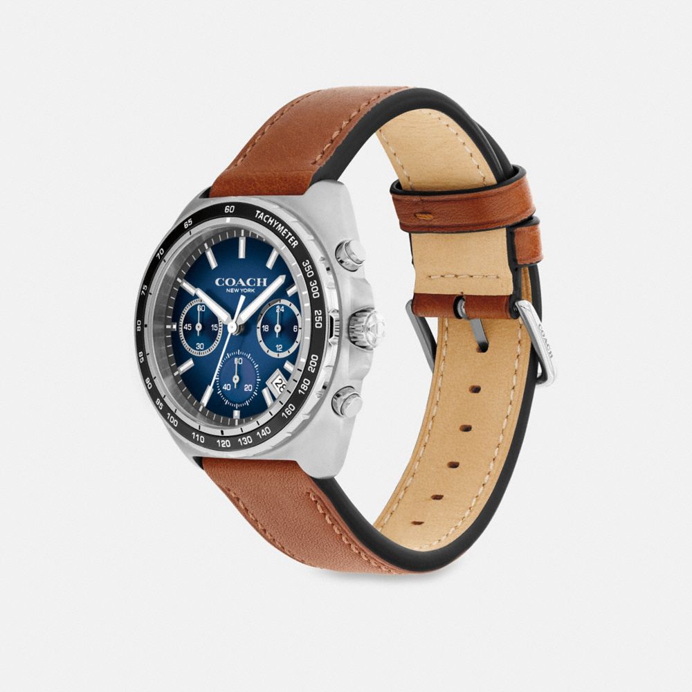 COACH®,Charter Chronograph Watch, 39 Mm,,Angle View