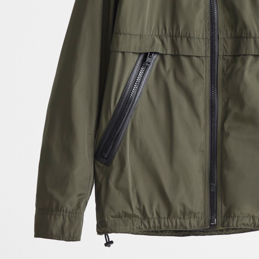 Coach Restored Full Zip Windbreaker In Spruce