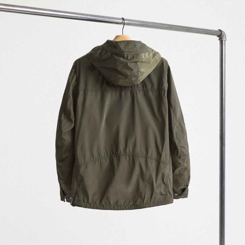 Coach Restored Full Zip Windbreaker In Spruce