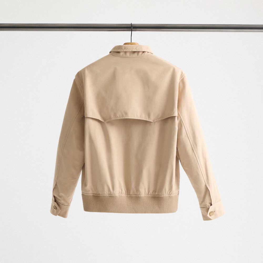 Coach Restored Woven Harrington Jacket In Tan