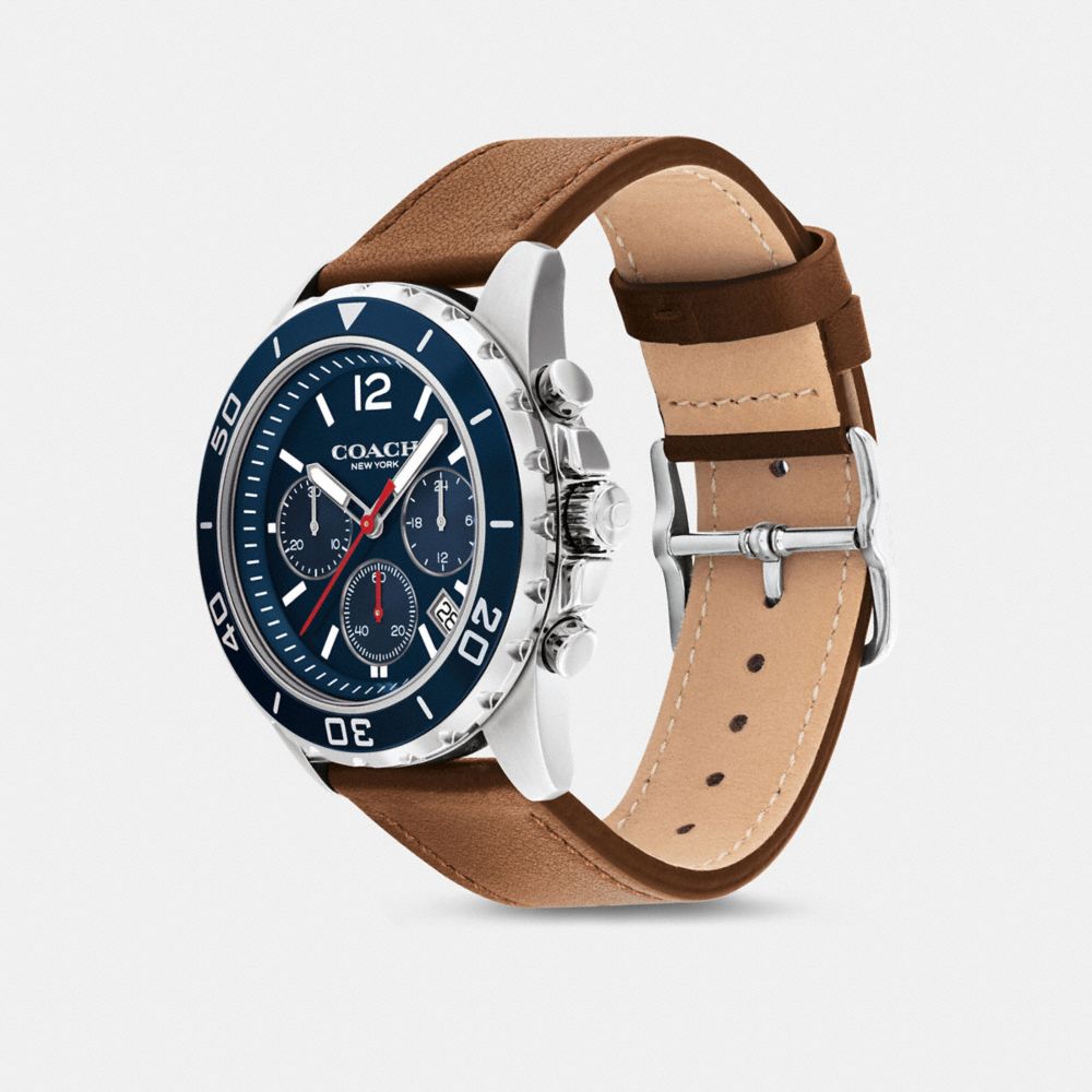 COACH®,Kent Watch, 44 Mm,,Angle View