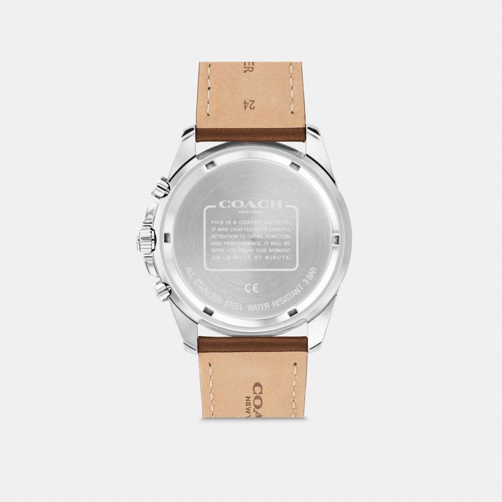 COACH®,Kent Watch, 44 Mm,,Back View
